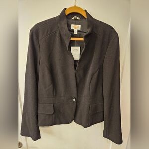 NWT - Talbots Dress Black Blazer - Size 18